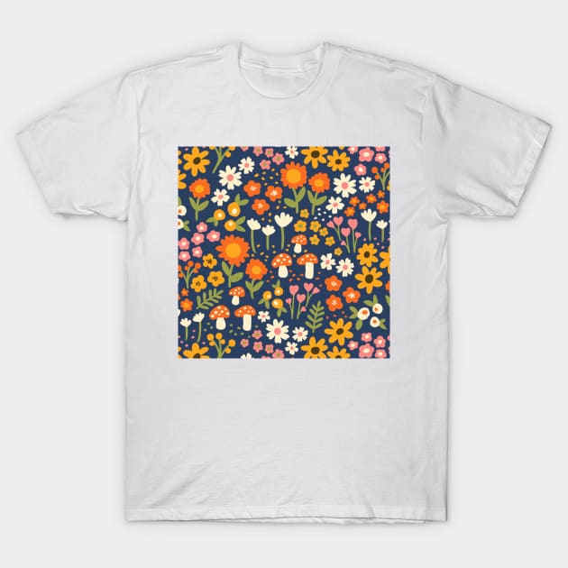 Garden Pattern T-Shirt by Salty Siren Studios